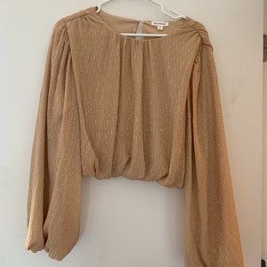 VICI / Blu Pepper cropped blouse -- MEDIUM